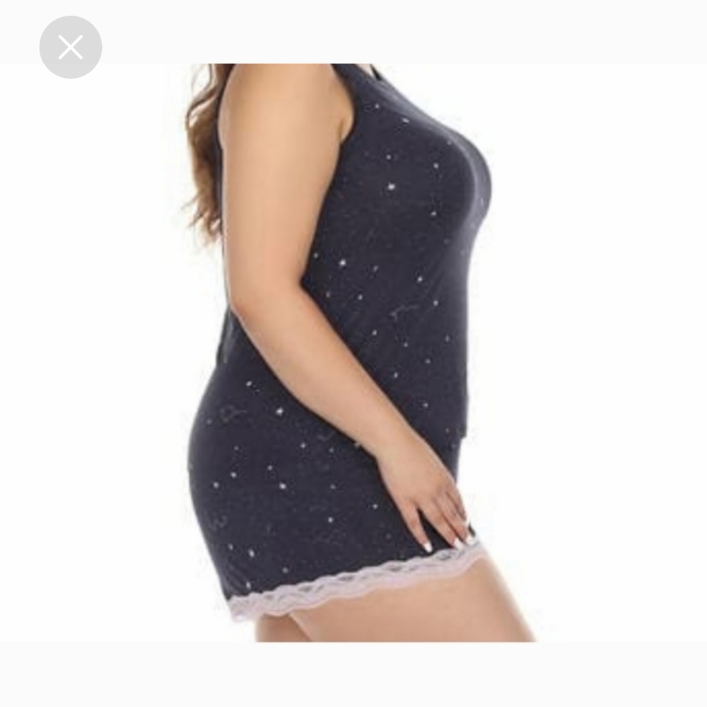 Honeydew Ladies' 2-piece Tank and Short Set lace nwt night blue - Picture 5 of 7